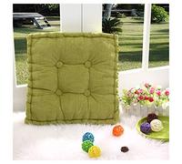 GELing Brown Armchair Booster Cushion Large Firm 40 cm Square Seat Pad with Supportive 10 cm Thick Lift Soft Touch Cushion For The Elderly, Post-Operative and Pregnancy，green,40X40