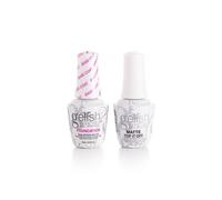 Gelish MINI 9mL Essentials Value Pack - LED/UV Cure Long-Lasting Chip-Resistant Professional Gel Nail Kit for Manicures (Foundation & Matte To