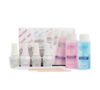Gelish MINI Complete Basix Gel Nail Polish Prep Essentials Starter Kit with Foundation, pH Bond, Top It Off, Nourish, Artificial Nail Remover & Cleans