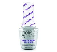 Gelish MINI No-Cleanse Top Coat - High-Gloss, Long-Lasting, Easy Application, UV/LED Compatible, 9mL Professional Gel Nail Polish Sealer