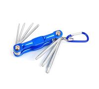 Gelishan Folding Allen Hex Keys Hexagon Screwdriver Allen Key Set Folding Hex Key SetSet for Bikes Automobile Machinery Repair (Small Torx Wrenches)