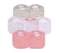 Gelisite Pack of 7 Cotton Absorbent Baby Bibs for Drooling Teething