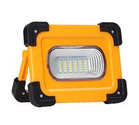 GELISURE 60W LED Work Light Rechargeable, 30LEDS 3600LM Solar LED Flood Lights Work Floodlight, Portable Work Site Lamp with Magnetic Base, IP54 Waterproof, 3 Modes, Built-in Battery 9000mA