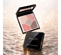GELLA'S - Glitter Shadow 5-Color Palette - 3 Types #02 White Peach - 8.2g