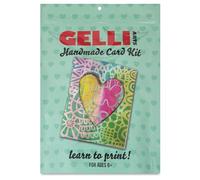 Gelli Arts Card Making Kit - Card Printing Kit with 5 X 5 Gel Printing Plate, DIY Cards Kit and Printmaking Supplies, Gel Printing Kit for Card Making, Handmade Card Kit for Kids or Adults