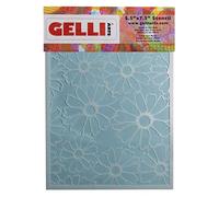 Gelli Arts Flower Stencil, Synthetic Material, White, 22.7 x 15.2 x 0.1 cm