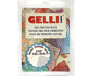 Gelli Arts GL013964721027 Gel Printing Plate, 9 inch x 12 inch, clear