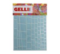 Gelli Arts Ladder Stencil, Synthetic Material, White, 22.7 x 15.2 x 0.1 cm