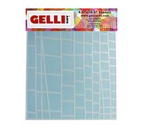 Gelli Arts Ladder Stencil, Synthetic Material, White, 33 x 22.9 x 0.1 cm