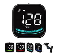 Geloo Car HUD Head Up Display, Universal KMH & MPH Digital GPS Speedometer Smart Speedometer with OverSpeed Alarm Fatigue Warning USB Interface for All Vehicles