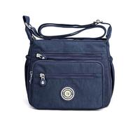 Gelory Multi-Pocket Casual Cross body Bag for Women, Nylon Waterproof Adjustable Strap Travel Messenger Bags Shoulder Bags and Purses (Blue)