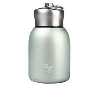 Gelory Portable Small Vacuum Cup,Mini Stainless Steel Matte Insulated Water Bottle for Hot and Cold Drinks Cup Travel, Sports Water Bottle 280ML (Green)