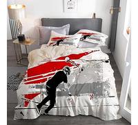 GELOUT Kids Duvet Cover Children Bedding Set For Boys Girls Toddler Bedroom Decor 3D Tail Whip Scooter double 200x220cm Comforter Cover Soft With 2 Pillow Case