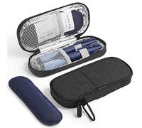 Gelozid Insulin Pen Cooler Travel Case Diabetic Medication Insulated Cool Organizer with 2 Reusable Ice Packs for Insulin Pen and Other Diabetic Supplies, for the Daily Life and Trip(Black)