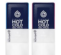 Gelpacks Direct - Reusable Hot & Cold Replacement Gel Pack with Non-Woven Sleeve (Pack of 2 - Medium) for Sports Injuries, Chronic Pain, Joint Stiffness, Swelling, Pain Relief & More.