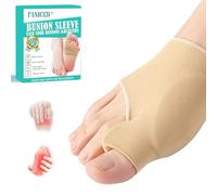 gelpretty 1 Pairs Hallux Valgus Socks, Gel Pads Support for Hallux Valgus Correction, Space Suitable for Overlap Toe, Toe Spacers for Men & Women Day Night Wear