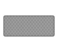 GelPro Anti-Fatigue Designer Comfort Kitchen Floor Mat, 20x48, Trellis Grey Stain Resistant Surface with 3/4” Thick Ergo-Foam Core for Health and Wellness