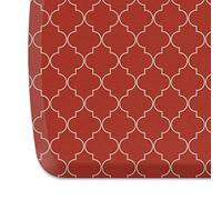 GelPro Elite Premier Anti-Fatigue Kitchen Comfort Floor Mat, 20x36", Lattice Garnet Stain Resistant Surface with therapeutic gel and energy-return foam for health & wellness, Trellis Red Chile
