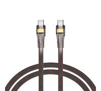 GELRHONR 100W USB C Cable, PD 5A Transparent Soft Silicone Type-C to Type-C Fast Charging Cable, Compatible with M/acBook Pro/Air i/Pad Pro S24 S23 S22 Ultra S21 Pro Max Plus (1M/3.3Ft)