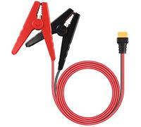 GELRHONR 16AWG Battery Alligator Crocodile Clip to XT60 Extension Cable,12V Alligator Clips to XT60 Male Connector Quick Disconnect Cable-5.5Ft