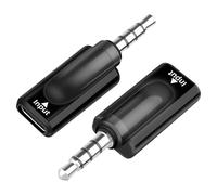 GELRHONR 3.5mm Plug Headphone Adapter, 3.5mm TRRS Male to USB C Female Audio Converter, 16Bit/48kHz High Fidelity for Car AUX, PC, Laptop, Mac, Smartphone (2 Pack)