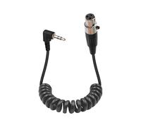 GELRHONR 3.5mm to Mini XLR Coiled Cable, Right Angle 1/8 Inch TRS Plug to 3pinMini XLR Stereo Audio Sprial Coiled Cable,for Digital Camera, Microphone, Recorder,1.64FT (Mini 3pin)