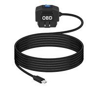 GELRHONR Micro USB OBD Power Cable for Electronic Vehicles Dash Camera,12-24V OBD2 Dashcam Hardwire Kit, with Switch Button 24 Hours Surveillance and Acc 2 Mode
