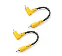 GELRHONR RCA Extension Video Cable,90 Degree Male to Male,0.49FT