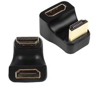 GELRHONR U Shape HDMI Adapter,360 Degree HDMI 2.1 Male to Female 8K@60Hz Connector for Portable Display Monitor Accessories (Up Angle)