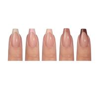 Gels Nails Tips Press On Nail 3 In 1 X Coat Tip 14 Sizes Pre-Coloreds Fakes Nails Extensions French Tips Gifts Gels Square Almond