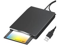 GeluEla USB 3.5 Inch Portable Floppy Disk Drive, Portable External Disk Drive, External Floppy Disk Reader Compatible With USB 1.1/2.0/3.0, For Windows 10/7/Vista/8/XP/ME/2000/SE/98, Plug And Play