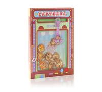 Geluode Capybara A7 Mini Notebook, Claw Machine Design Cute Kawaii Capybara Theme, Fun and Functional Notepad for Journaling, Memos and Gifts for Kids Students (Orange)