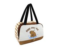 Geluode Capybara Lunch Bag, Insulated Leak-Proof Reusable Lunch Box for Adults and Kids, Cute Animal Design Thermal Food Container for School, Office, Picnic, Travel, Bento, Meal Prep (Medium)