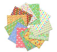 Easter Sewing Fabric,12 PCS 40 x 50 CM Fat Quarters Fabric Bundles,Easter Craft Cotton Bunny Chicken Printed Quilting Patchwork Fabric Squares Material for Easter Sewing Home Party Decor Supplies