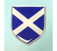 Gelz Scotland Flag Shield Sticker 59mm Blue Vinyl Crystal Waterproof Outdoor Shield Sticker