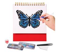 Gem Art Calendar 2026, 6.69 Inches, Diamond Dot Painting, Monthly Planner with Sparkling Rhinestone Craft for Beginner Women Teens Adults, Decorative Ornament for Holiday Birthday Table Gift