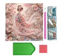 Gem Art, DIY Jewel Painting Kit with Brush Shine Aesthetic, Educational Craft Accessory for Home, Bedroom, Living Room, Office, Wall Daily Use