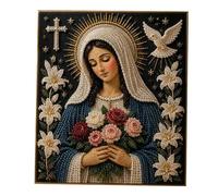Gem Art for Adults,Religious Blessed Wall Decor,Bead Painting Arts & Crafts | for Home Bedroom Study Hallway Apartment Gallery Birthday Housewarming Party