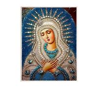 Gem Art Kits - Visual Relaxation Stand, Woman Portrait Poster 30x40cm, Glitter Rhinestone Wall Decor, DIY Accessories Case, | for Living Room Aesthetics