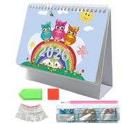 Gem Art Painting Desk Calendar 2026,Gem Art Painting Monthly Desktop Calendar | Personal Time Management Desktop Ornament Craft for Organizing To-Do List Goals Planning