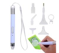 Gem Art Pen - 2 Pieces LED Diamond Pen | Illuminated Pen with 6 Heads | Professional for Painting Gems, Crafts, DIY Jewellery, Creative Design and Home Workshop