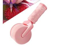 Gem Art Roller - Rhinestone Press Tool, 4in Roller with Ergonomic Handle, Craft Accessory with Smooth, Embroidery Pressing Equipment, Creative Hobby Tool for Artists