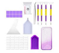 Gem Art Toolkit - Precision Diamond Craft Tools, Beading Accessory Bundle, Jewel Placement Instruments, Crystal Design Supplies with Tweezers Storage Included | Build for Artwork Embellishment Fashion