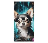 Gem Cave Chihuahua Beach Towels Extra Large, Quick Dry Absorbent Multipurpose, Oversized Beach Towel, Sand Free Foldable Lightweight, Travel Towel, For Beach Pool Camping Travel Vacation, 63x31.5 in