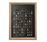 Gem Collection - 32x23x3cm 100Pcs Natural Educational Set | Kids Science Kit Raw Gem Stones Specimens, for Collectors Children Home Office Study Wall Desktop Educational Use