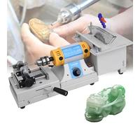 Gem Cutting Polishing Machine, 750W Multifunctional Grinder Polisher Kit for Jewelry, Lapidary Saw for Gemstone, Jade, Crystal, 800-10000RPM