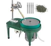 Gem Faceting and Polishing Machine, 180W Bench Model for Jade and Rock, Includes 6 Inch Disc and Faceted Manipulator for Precision Work