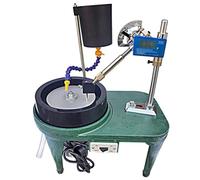 Gem Faceting Grinding Machine, 2800RPM Lapidary Grinder Polisher, Rock Polisher with Mechanical Handle & Digital Display