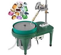 Gem Faceting Machine 180W Bench Jade Grinding Polishing Machine 2800RPM Rock Polisher Jewel Angle Polisher with with 6 Inch Polishing Disc and Faceted Manipulator