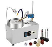 Gem Faceting Machine, 180W Diamond Polisher, Angle Grinder for Jade, Crystal, Agate, 0-3000RPM, Precise Gem Cutting and Polishing, Professional Use